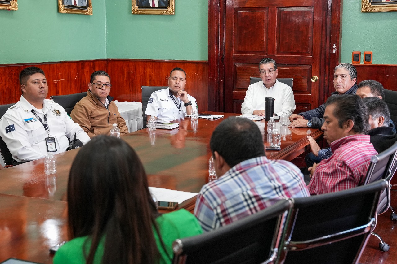 Ayuntamiento de Tlaxcala mantiene comunicación abierta con transportistas en mesa de trabajo